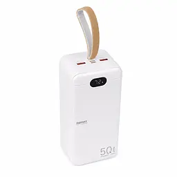 Павербанк Remax RPP-117 / 50000 мАг / до 27Вт / USB-C + USB-A + Micro-USB / PD+QC / Білий - мініатюра 2