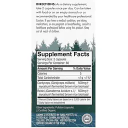 Кордицепс + Рейші Fungi Perfecti Cordychi Host Defense 120 капсул - мініатюра 3