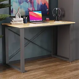 Письмовий стіл Ferrum-decor Драйв 750x1400x700 Чорний метал ДСП Дуб Артізан 32 мм (FRD-103406)