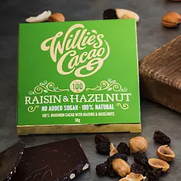 Шоколад чорний Willie's Cacao Родзинки та фундук 50 г - мініатюра 2