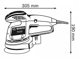 Шліфмашина ексцентрикова Professional GEX 34-125 340Вт Bosch teh0025437 - мініатюра 3