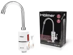 Водонагрівач проточний Holmer HHW-201, White, 3000W, механічне керування, IPX4, захист від включення без води, захист від перегріву - мініатюра 5