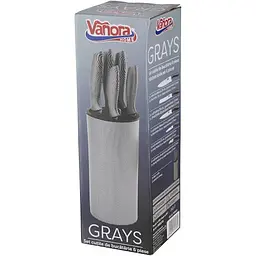 Набір кухонних ножів Vanora Home Greys 5 шт. (VN-GL-7GRAYS) - мініатюра 3