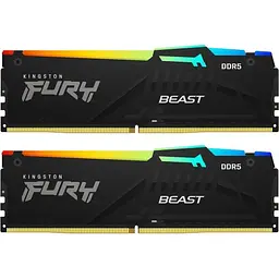 Модуль пам'яті DDR5 Kingston FURY Beast RGB EXPO 2x32 ГБ 5600 МГц чорний (KF556C40BB2AK2-64) [175492] - мініатюра 4