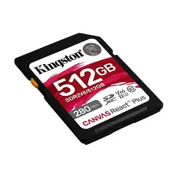 Карта пам'яті SDXC (UHS-II U3) Kingston Canvas React Plus 512Gb class 10 V60 (R280MB/s, W150MB/s) - мініатюра 3