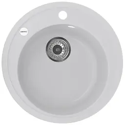 Кухонна мийка Zerix ZS-510R-01 white ZX4531, Білий матовий