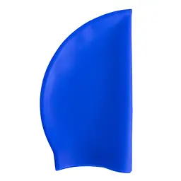Шапочка для плавання Silicone Swim Cap, силіконова, синього кольору, 22×19.5 см - мініатюра 4