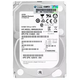 Накопичувач HDD SATA 500 GB HP 7200 rpm 64 MB (MM0500 GBKAK) з переходником на 3.5 дюйми