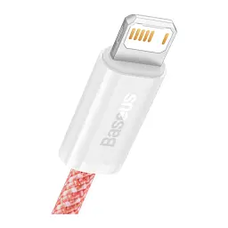 Дата кабель USB 2.0 AM to Lightning 1.0m 2.4A orange Baseus (CALD000407) - мініатюра 2