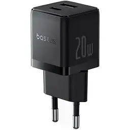 МЗП Baseus Palm Fast Charger 20W (1USB-A/1C) (P10111608) Cluster Black