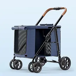 Візок для собак до 30 кг Bello LD07M Navy Blue
