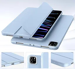 Чохол до планшета BeCover Tri Fold Soft TPU Silicone Apple iPad Pro 11" M4 2024 Light Blue (711748) - мініатюра 3