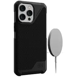 Оригінальний протиударний чохол UAG Metropolis LT MagSafe для iPhone 16 Pro (6.3") Kevlar Black 114452113940