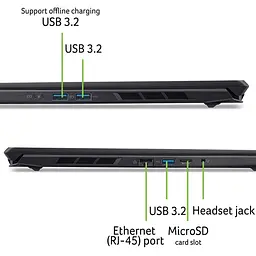 Ноутбук Acer Nitro V 16S ANV16S-71-79HD (NH.U28EU.006) Obsidian Black - мініатюра 8
