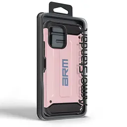 Чехол для Xiaomi Redmi 12 4G, Panzer, розовый, противоударный, бронированный, милитари, панель-накладка, защита всего корпуса, защита дисплея и камеры, термополиуретан (TPU) + поликарбонат (PC), ArmorStandart (ARM71472) - мініатюра 7