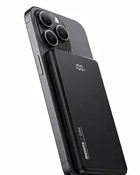 Повербанк Remax RPP-107 9 мм 5000 мАг 20 Вт USB-C MagSafe PD QC Чорний (1362 - мініатюра 3