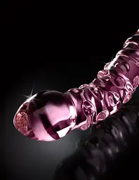 Двосторонній фалоімітатор Icicles Model 55 19.5 см (рожевий) - мініатюра 4