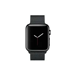 Ремінець Creasted для годинника Milanese loop steel bracelet Apple watch, 42 44 мм Black - мініатюра 3