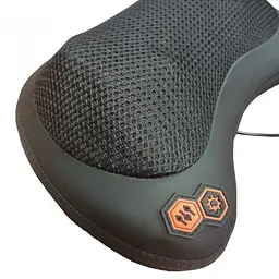 Масажна роликова подушка для дому та машини масажер для спини та шиї Massage pillow CHM-8028 - мініатюра 2