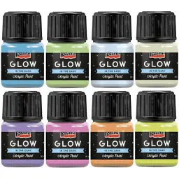 Акрилові фарби Pentart для декору Glow in the dark, блакитна, 30 мл (5997412761443) - мініатюра 2