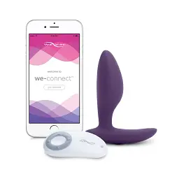 We-Vibe Ditto + Лубрикант 50 мл - смарт-пробка з дистанційним управлінням, 8.8х3,1 см, фіолетовий - мініатюра 8
