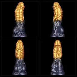 Фалоімітатор Lovetoy Dual Density 7.5’’ 19 см (золотий) - мініатюра 6
