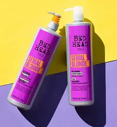 Шампунь і кондиціонер для Блонді волосся TIGI Bed Head Dumb Blonde по 970 мл