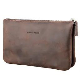 Чоловіча шкіряна барсетка GRANDE PELLE 25х15х4 см acs0016111
