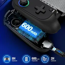 Геймпад HASACOOL для телефону Bluetooth з RGB та Hall-стіками, iPhone/Android - мініатюра 8