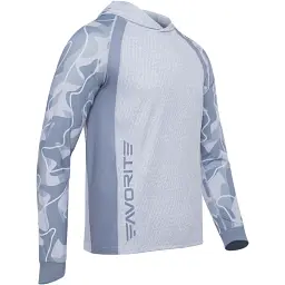 Реглан Favorite Hooded Jersey Universal L Sun protect Light grey - мініатюра 2