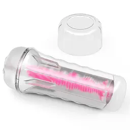 Мастурбатор Lovetoy Lumino Play Masturbator 8.5" рожевий - мініатюра 3