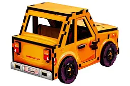 Конструктор дерев'яний Puz-00958 "Turbo Car" в кульку PuzzleOK - мініатюра 5