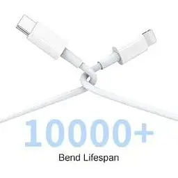 Зарядний пристрій PD 20W USB C для iPhone 15/15 Pro/15 Pro Max /15 Plus/14 Pro max/14/13 зі шнуром Тип C - мініатюра 2