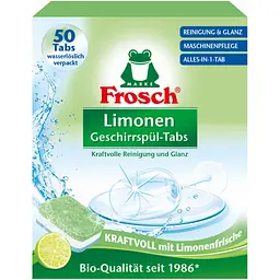 Таблетки для посудомийних машин Frosch Лимон 50 шт. (4001499947315) - мініатюра 2