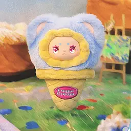 Колекційна м'яка іграшка з кільцем Морозивко Pop Top MJ-000095 Lucky Emma серії "Scoop Ice Cream" - мініатюра 2