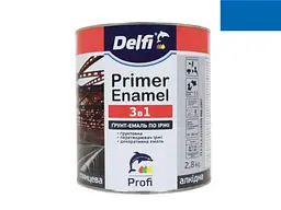Грунт-емаль DELFI синя 2.8кг по іржі 3 в 1