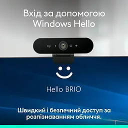 Веб-камера Logitech Brio 4K Graphite UltraHD (L960-001718) Black (960-001718) - мініатюра 11