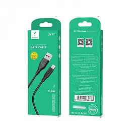 Кабель SkyDolphin S61T USB - USB Type-C (M/M), 1 м, Чорний (SDUSB-000444) - мініатюра 2