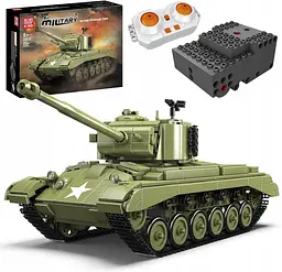 Конструктор танк М26  на радіокеруванні Mould King   Pershing Tank Technik військова техніка для дорослих та дітей 1054 деталі
