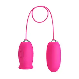 Кліторальний стимулятор з віброяйцем - Pretty Love Daisy Licking Vibrator Pink - мініатюра 4