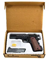 Іграшковий пістолет для страйкболу Airsoft Gun C.8 реалістична ігрова модель Чорний - мініатюра 4