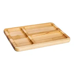 Дошка для подачі прямокутна 20*30 см на 3 секції, ясен LUGI T31W200 - мініатюра 2