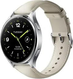 Ремінець для смарт-годинника Xiaomi Watch White Leather Strap змінний шкіра білий BHR8038GL - мініатюра 3