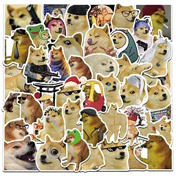 Стікерпак GeekLand Dogecoin 50 штук - мініатюра 2