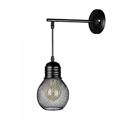Бра настінне Levistella 907W004F2-1 BK, E27, чорний метал, для дому та зала