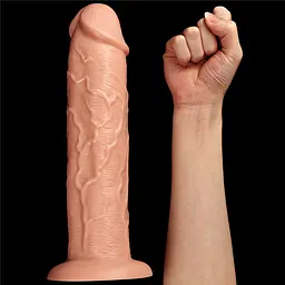 Реалістичний вібратор King-Sized Flesh 28см - мініатюра 3