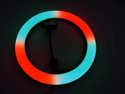 Кольцевая лед-лампа для студийного освещения Ring RGB MJ 33 33см с пультом для фото и видео - миниатюра 4