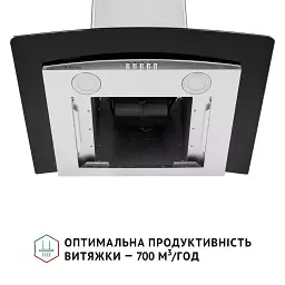 Витяжка декоративна зі склом Perfelli GRASSI 6HMX INOX - мініатюра 8