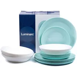 Сервіз Luminarc Diwali Light Turquoise & White 18 предметів (P5912) - мініатюра 3