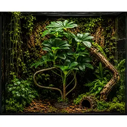 Штучна рослина Hobby Schefflera 55 см (37710) для тераріуму, акватераріуму та палюдаріуму - мініатюра 3